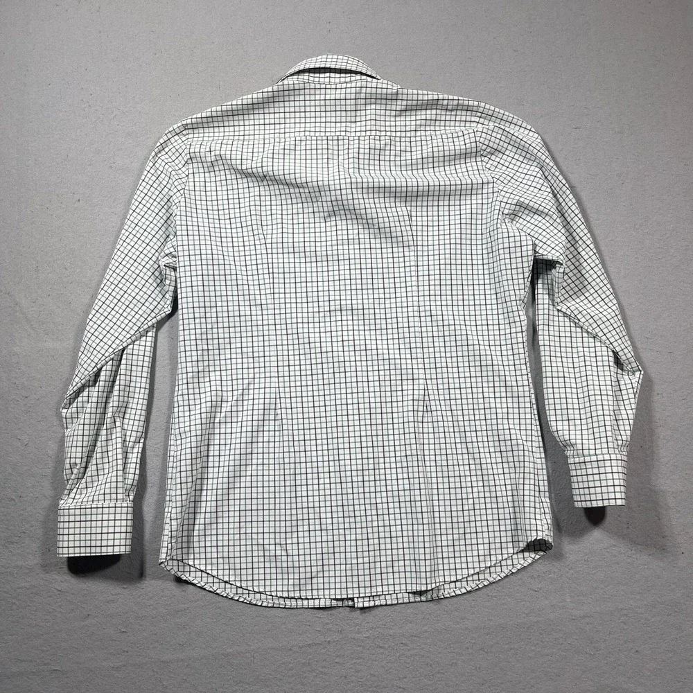 Mizzen+Main Leeward Collection Shirt XL Trim Fit Green Navy Check Performance - Picture 11 of 12